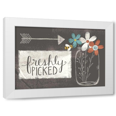 Freshly Picked White Modern Wood Framed Art Print by Doucette, Katie