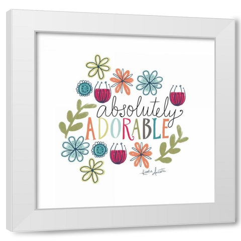 Absolutely Adorable White Modern Wood Framed Art Print by Doucette, Katie