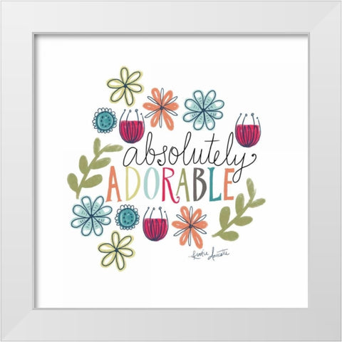 Absolutely Adorable White Modern Wood Framed Art Print by Doucette, Katie
