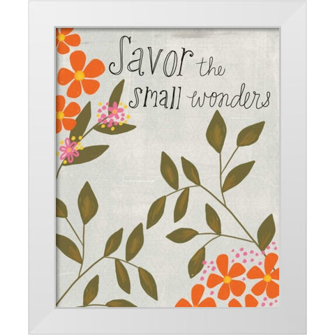 Small Wonders White Modern Wood Framed Art Print by Doucette, Katie