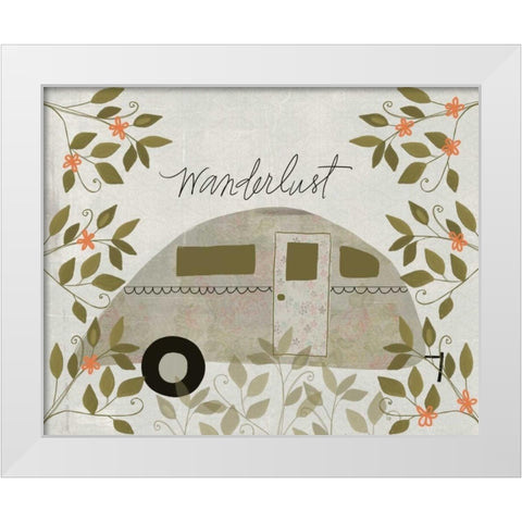 Wanderlust White Modern Wood Framed Art Print by Doucette, Katie