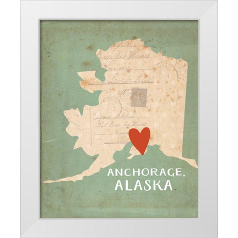 Alaska White Modern Wood Framed Art Print by Doucette, Katie