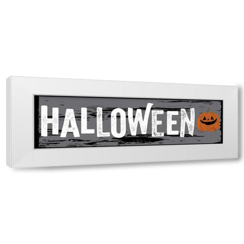 Halloween White Modern Wood Framed Art Print by Doucette, Katie