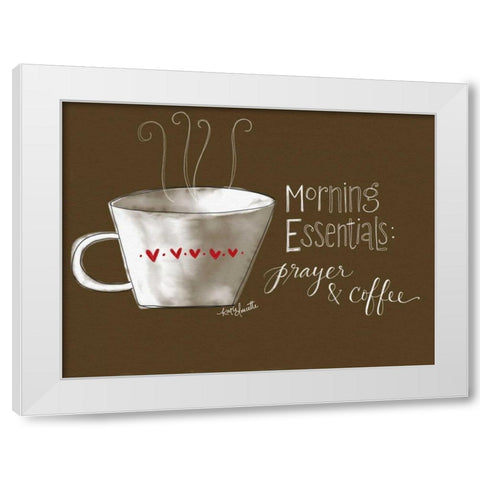 Morning Essentials White Modern Wood Framed Art Print by Doucette, Katie