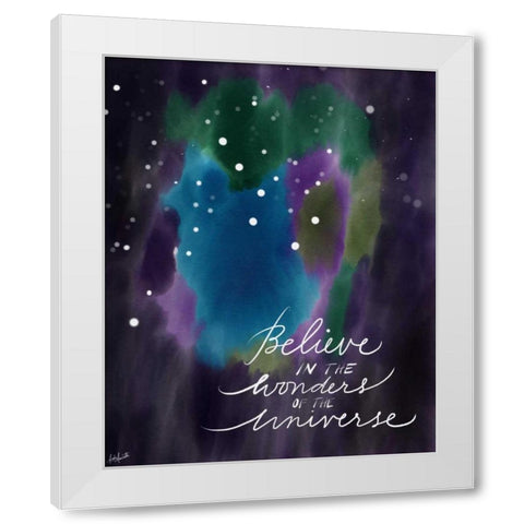 Universe White Modern Wood Framed Art Print by Doucette, Katie