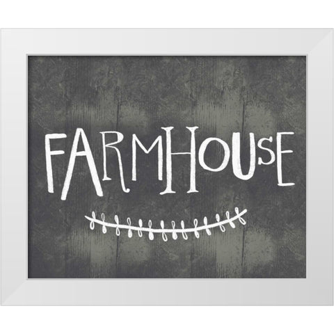 Whimsical Farmhouse White Modern Wood Framed Art Print by Doucette, Katie
