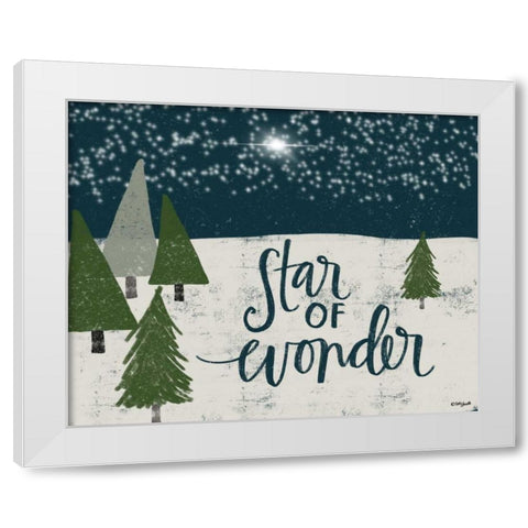 Starry Night White Modern Wood Framed Art Print by Doucette, Katie