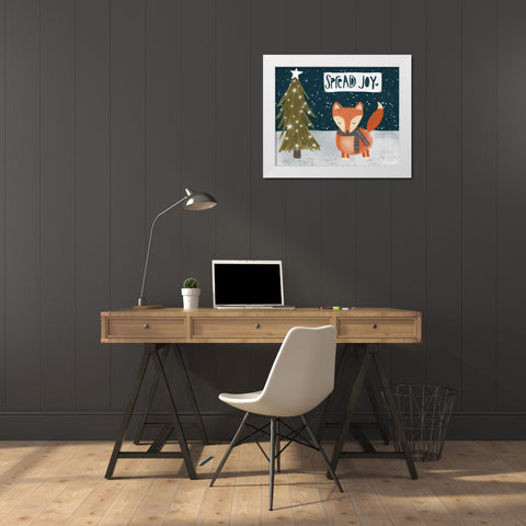 Spread Joy White Modern Wood Framed Art Print by Doucette, Katie