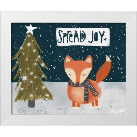 Spread Joy White Modern Wood Framed Art Print by Doucette, Katie