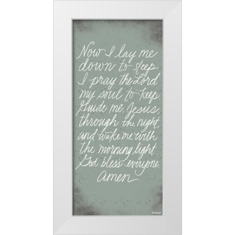 Prayer White Modern Wood Framed Art Print by Doucette, Katie