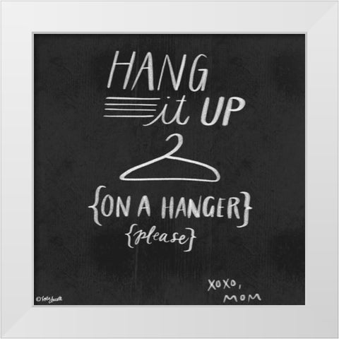 Hang It Up White Modern Wood Framed Art Print by Doucette, Katie