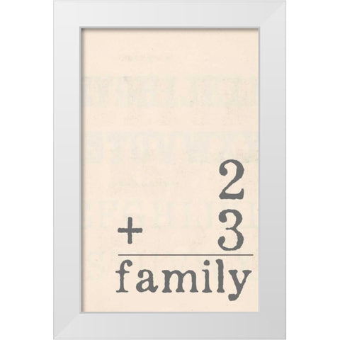 Family II White Modern Wood Framed Art Print by Doucette, Katie