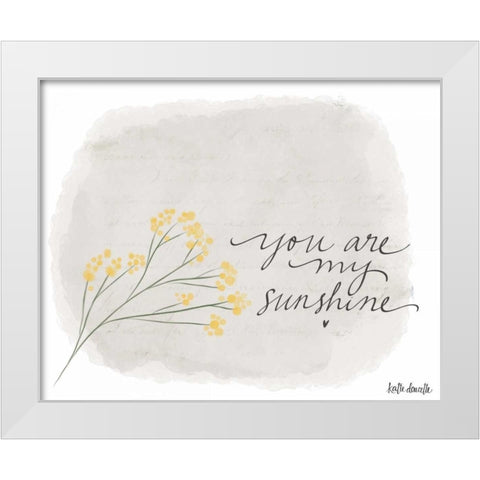Sunshine White Modern Wood Framed Art Print by Doucette, Katie