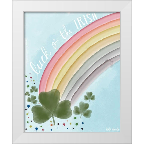 Irish White Modern Wood Framed Art Print by Doucette, Katie