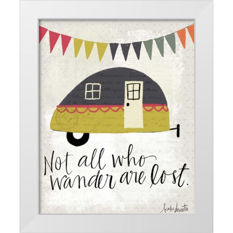 Wander White Modern Wood Framed Art Print by Doucette, Katie