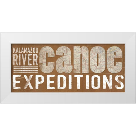 Canoe Expeditions White Modern Wood Framed Art Print by Doucette, Katie