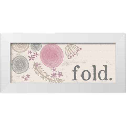 Fold White Modern Wood Framed Art Print by Doucette, Katie