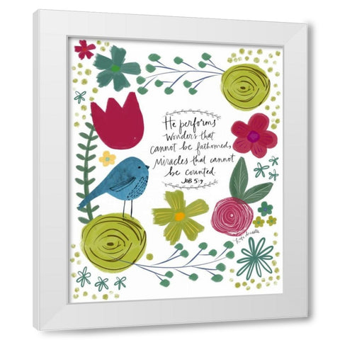 Wonders and Miracles White Modern Wood Framed Art Print by Doucette, Katie