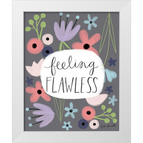 Feeling Flawless White Modern Wood Framed Art Print by Doucette, Katie