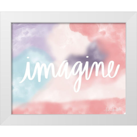 Imagine White Modern Wood Framed Art Print by Doucette, Katie