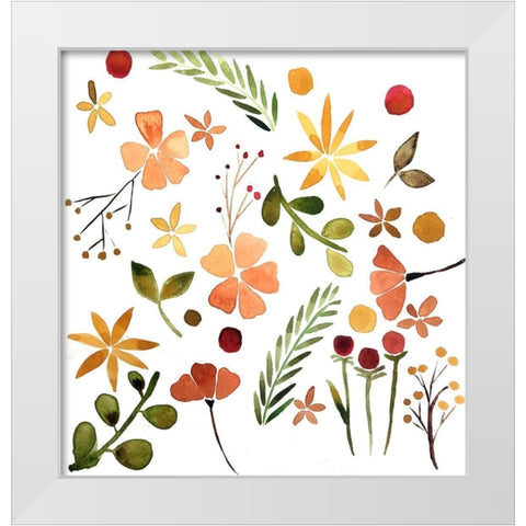 Fall Watercolor II White Modern Wood Framed Art Print by Doucette, Katie
