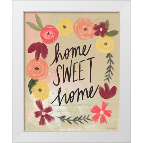 Sweet Home White Modern Wood Framed Art Print by Doucette, Katie