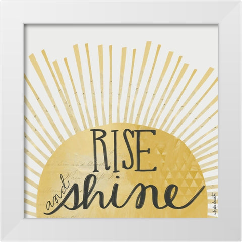 Rise and Shine White Modern Wood Framed Art Print by Doucette, Katie