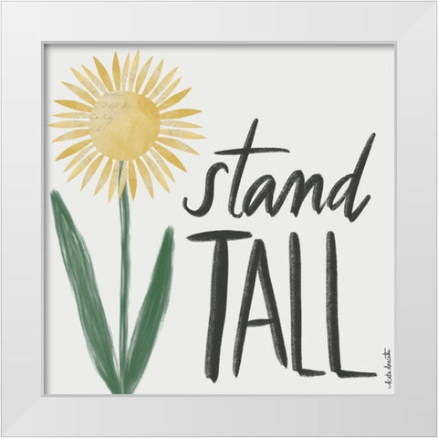 Stand Tall White Modern Wood Framed Art Print by Doucette, Katie
