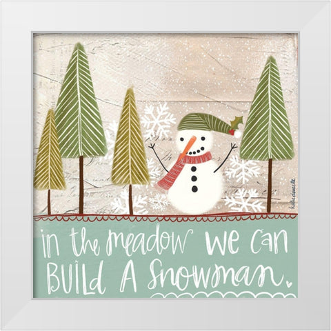 In the Meadow White Modern Wood Framed Art Print by Doucette, Katie