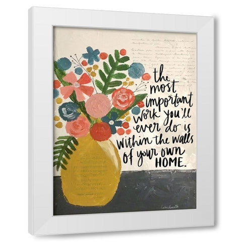 Within the Walls of Your Home White Modern Wood Framed Art Print by Doucette, Katie