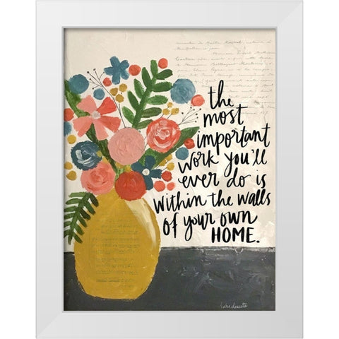 Within the Walls of Your Home White Modern Wood Framed Art Print by Doucette, Katie