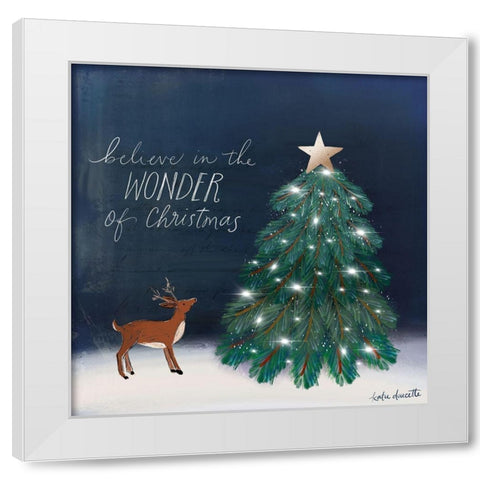 Wonder of Christmas White Modern Wood Framed Art Print by Doucette, Katie