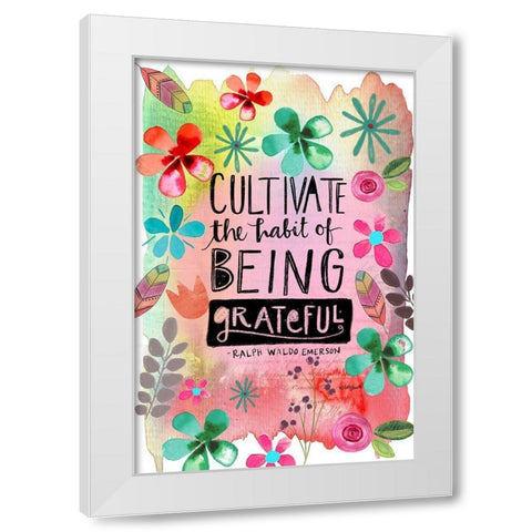 Cultivate White Modern Wood Framed Art Print by Doucette, Katie