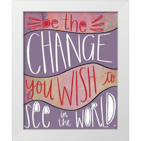 Change II White Modern Wood Framed Art Print by Doucette, Katie