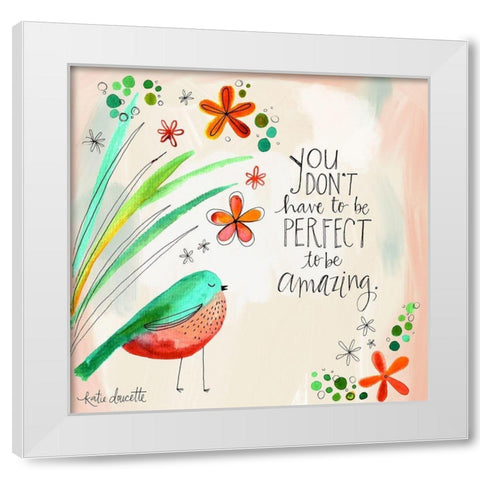 Perfect Amazing White Modern Wood Framed Art Print by Doucette, Katie
