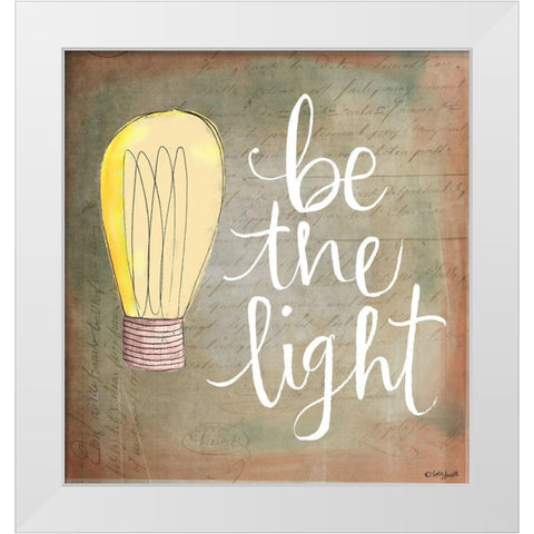 Be the Light II White Modern Wood Framed Art Print by Doucette, Katie