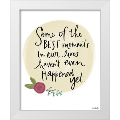 Best Moments White Modern Wood Framed Art Print by Doucette, Katie