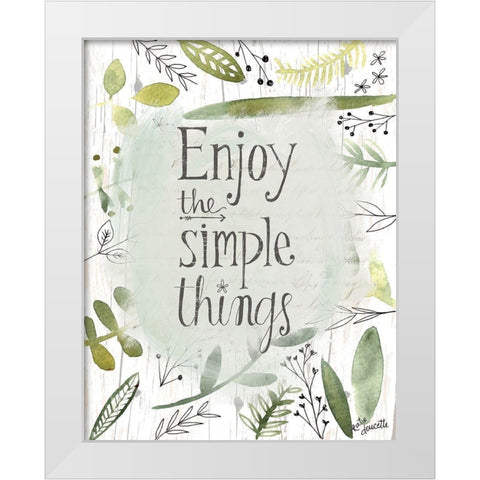 Simple Things II White Modern Wood Framed Art Print by Doucette, Katie