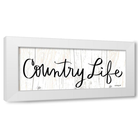 Country Life White Modern Wood Framed Art Print by Doucette, Katie