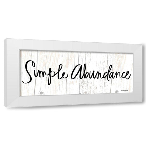 Simple Abundance White Modern Wood Framed Art Print by Doucette, Katie