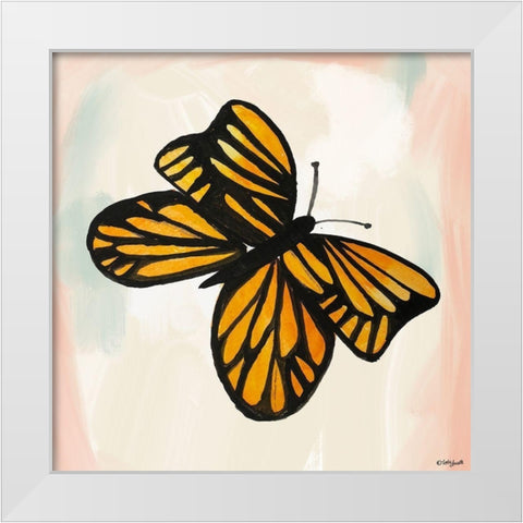 Butterfly II White Modern Wood Framed Art Print by Doucette, Katie