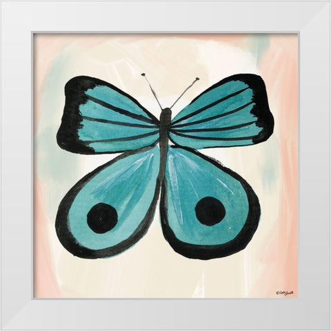 Butterfly III White Modern Wood Framed Art Print by Doucette, Katie
