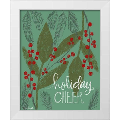 Holiday Cheer White Modern Wood Framed Art Print by Doucette, Katie