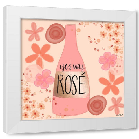 Yes Way RosÃ© White Modern Wood Framed Art Print by Doucette, Katie