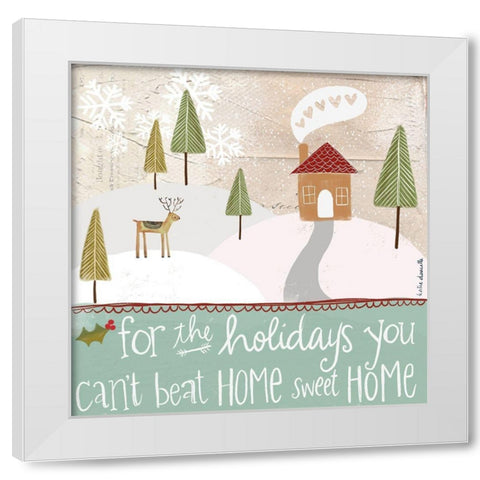 Home for the Holidays White Modern Wood Framed Art Print by Doucette, Katie