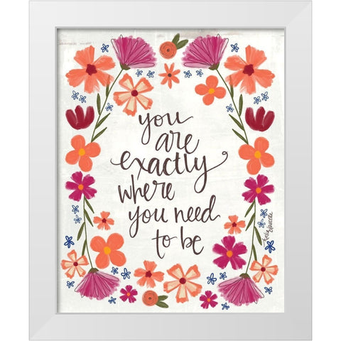 Where You Need to Be White Modern Wood Framed Art Print by Doucette, Katie