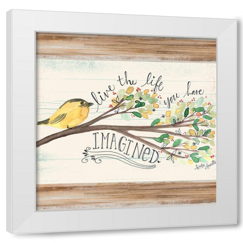 Imagined Canary White Modern Wood Framed Art Print by Doucette, Katie