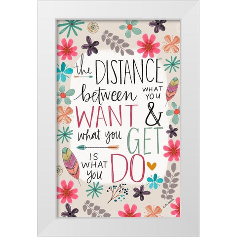 Distance White Modern Wood Framed Art Print by Doucette, Katie