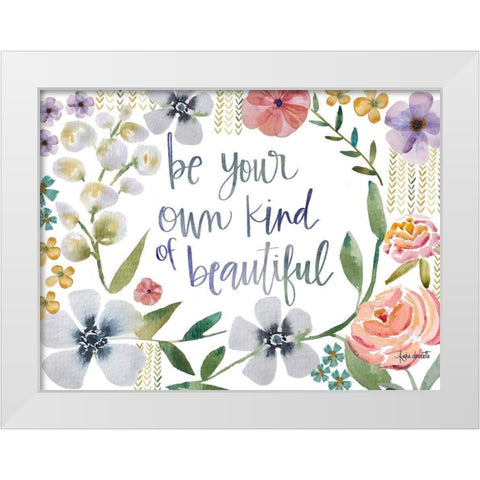 Kind of Beautiful White Modern Wood Framed Art Print by Doucette, Katie