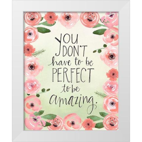 Perfect White Modern Wood Framed Art Print by Doucette, Katie